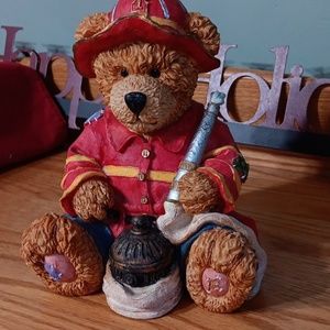 Teddy Bear Fireman Bank